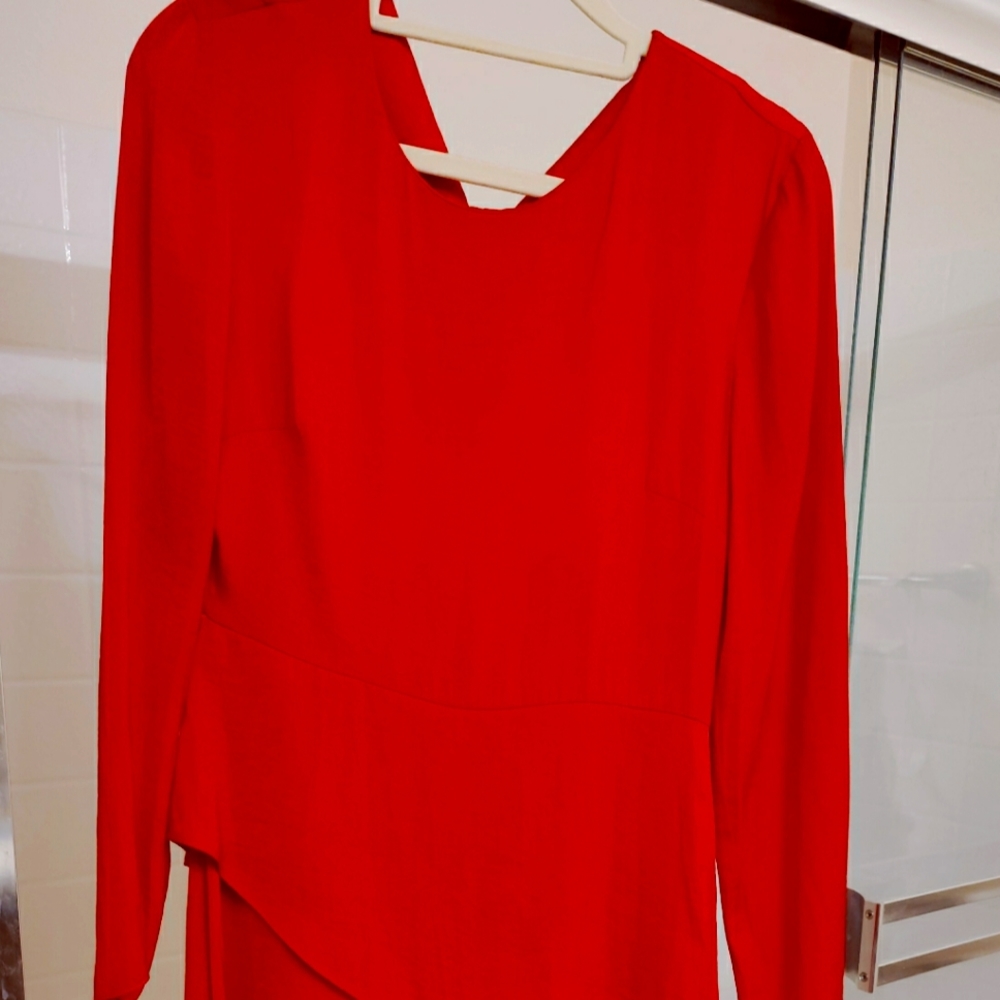 maje red dress